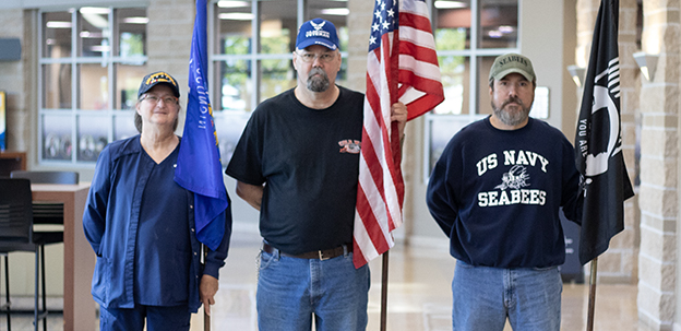 Veteran students on campus